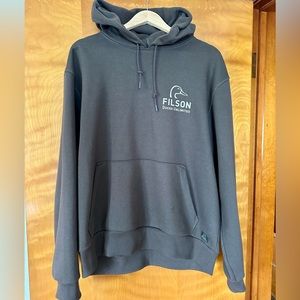Filson Prospector Ducks Unlimited Graphic Hoodie, Brown - Large